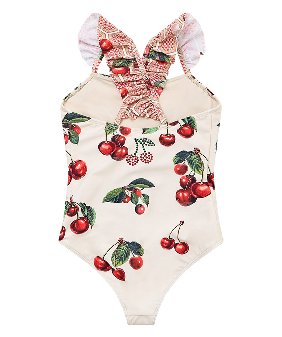 Embrace boho-luxe style with the CAMILLA Notes From The Road One Piece with Frill Straps 00037352 – a vibrant, feminine swimsuit featuring bold prints and frill detail.