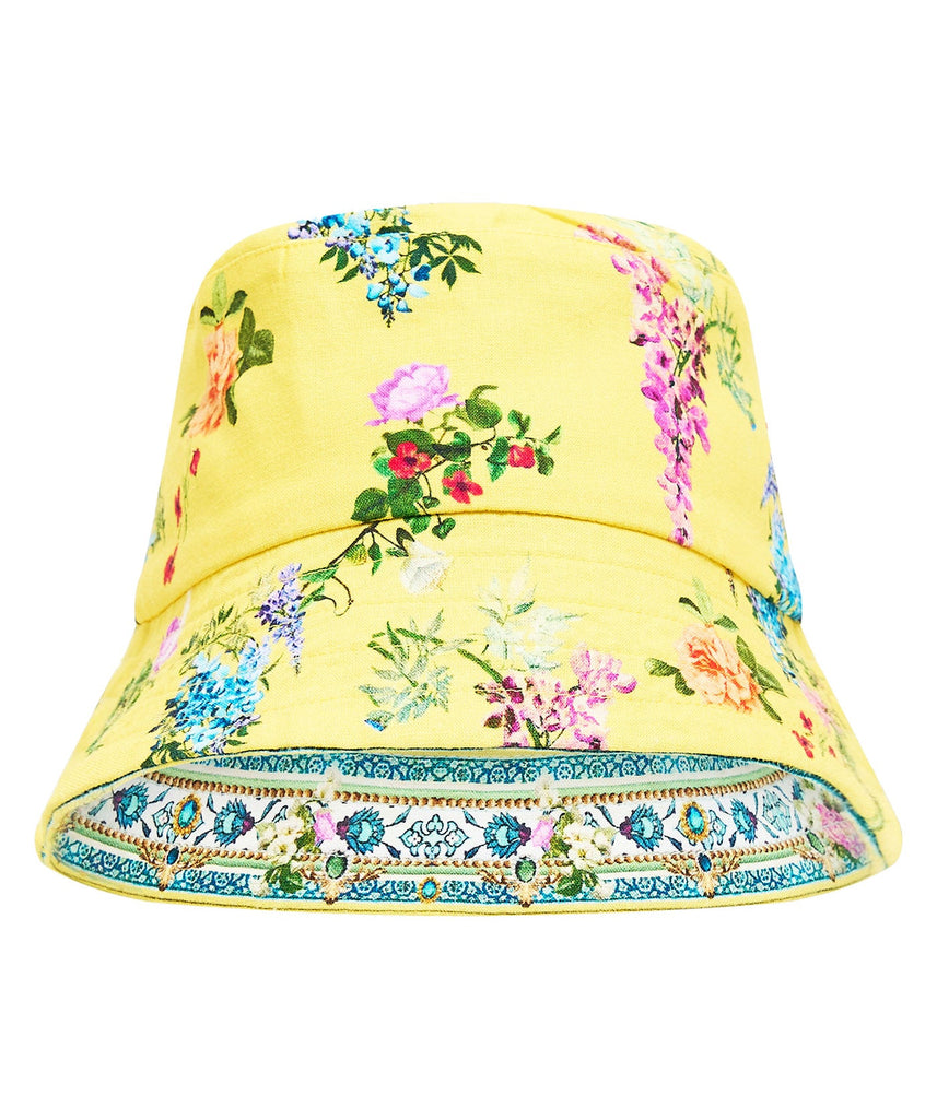 NWOT Caterina Spritz Camilla Floral Bucket Hat Maximalist One Size Bucket Hat, Caterina Spritz | CAMILLA US – CAMILLA main image 2
