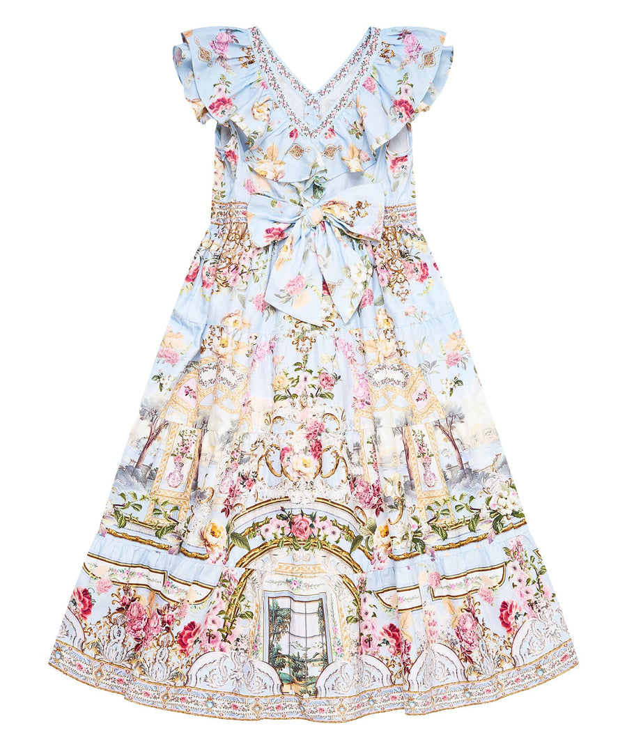 CAMILLA Tiled In Time Kids Tiered Maxi Dress 00037367 – a flowy, vibrant maxi dress designed for comfort and playful elegance in every moment.
