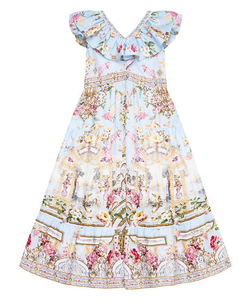 CAMILLA Tiled In Time Kids Tiered Maxi Dress 00037367 – a flowy, vibrant maxi dress designed for comfort and playful elegance in every moment.