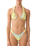 The CAMILLA Tales of Topkapi Palace Halter One Piece 00037489 features a plunging neckline, crystal embellishments, and luxe prints for standout swim style.