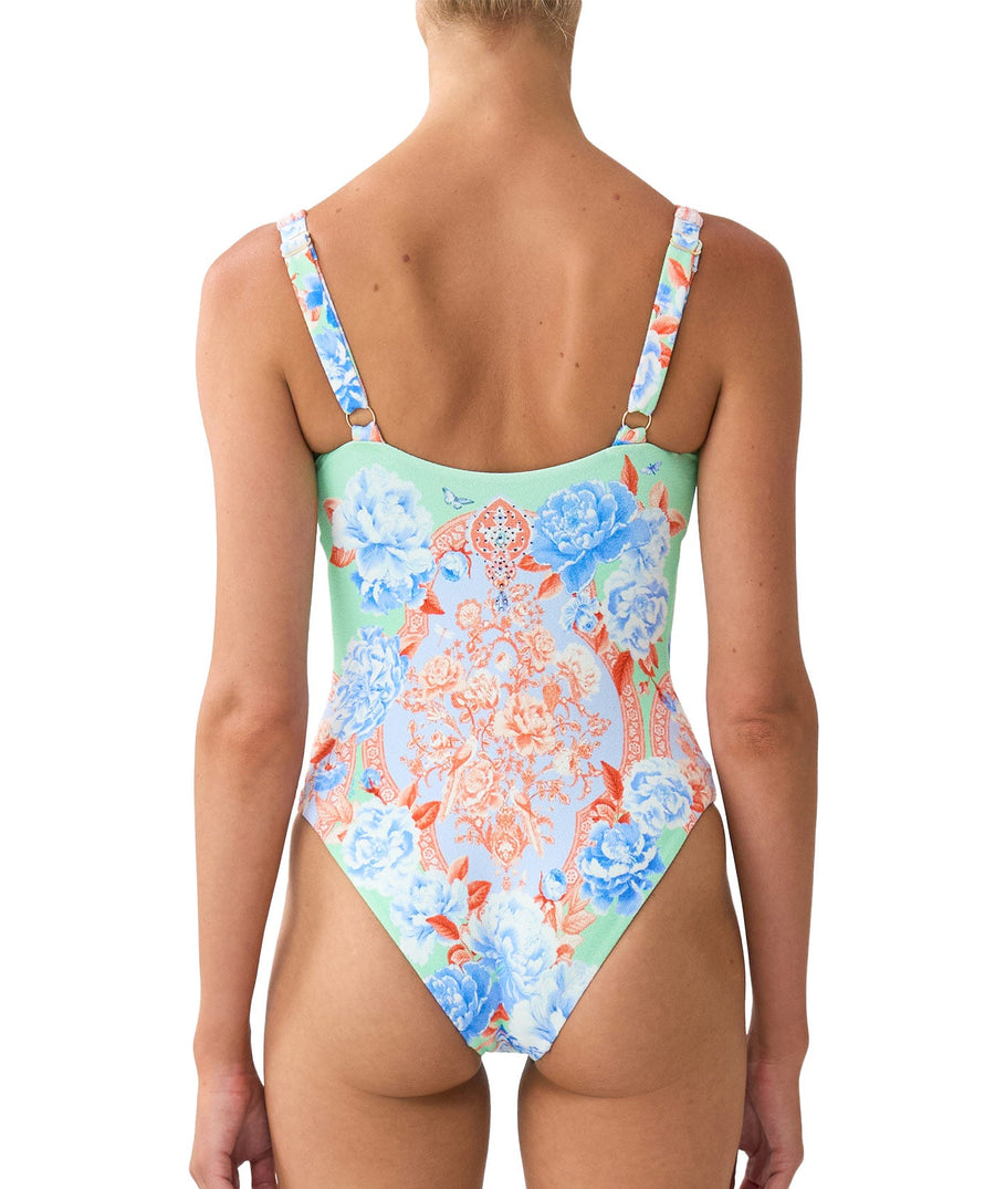 CAMILLA Topkapi Pop Sweetheart Neck One Piece 00037512 – a vibrant swimwear design with bold prints, flattering fit, and luxe resort style.