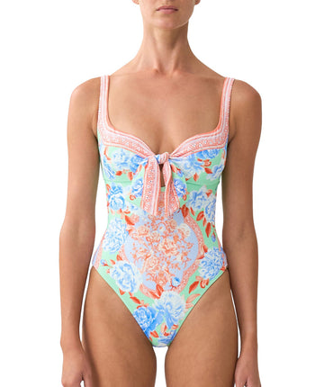 CAMILLA Topkapi Pop Sweetheart Neck One Piece 00037512 – a vibrant swimwear design with bold prints, flattering fit, and luxe resort style.