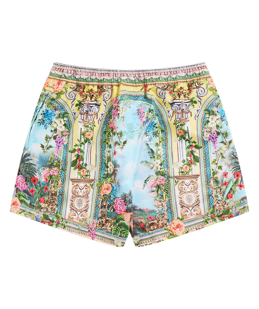 The CAMILLA Tales of Topkapi Palace Boardshort 00037756 features vibrant prints, quick-dry fabric, and drawcord waist—perfect for stylish days by the water.