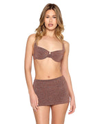 BEACH BUNNY Swimwear Casey Mini Skirt B2586C8 – A stylish mini skirt featuring a sleek, swim-ready design with premium fabric, perfect for layering poolside