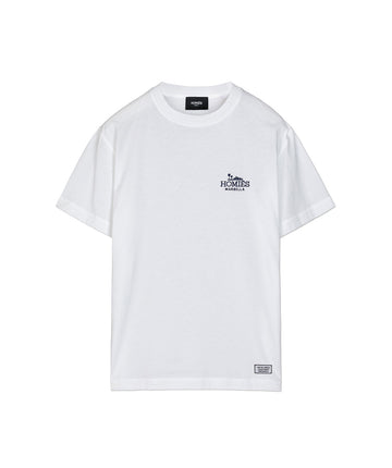 HOMIES MARBELLA Classic T-Shirt Rubber Logo H03.034 – A timeless t-shirt featuring the signature rubber logo, crafted from high-quality fabric for a stylish and comfortable fit.
