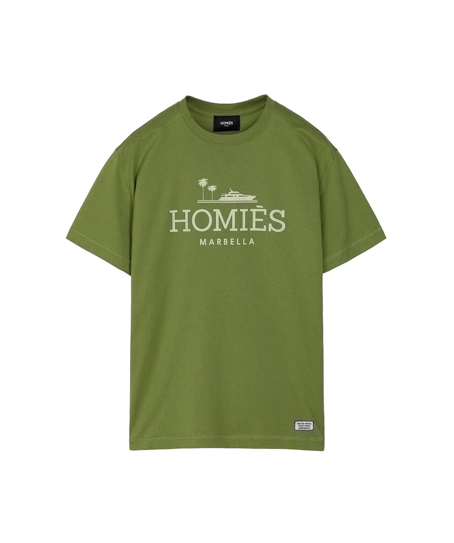 HOMIES MARBELLA Classic T-Shirt 302HMB57 – timeless streetwear essential crafted from premium cotton with a sleek design for everyday comfort and style.