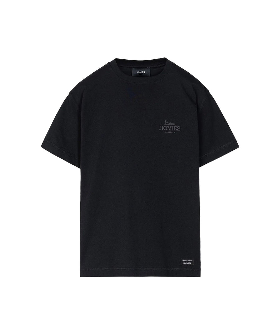 HOMIES MARBELLA Classic T-Shirt Rubber Logo FW25.H03.067 – premium cotton tee with bold rubber logo, perfect for a clean and elevated streetwear look.