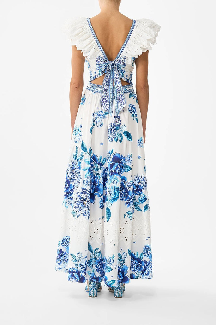 CAMILLA Ceramic Garden Short Sleeve Top & Skirt 00037056/00039494 – elegant matching set with vibrant prints, perfect for chic day-to-night looks.