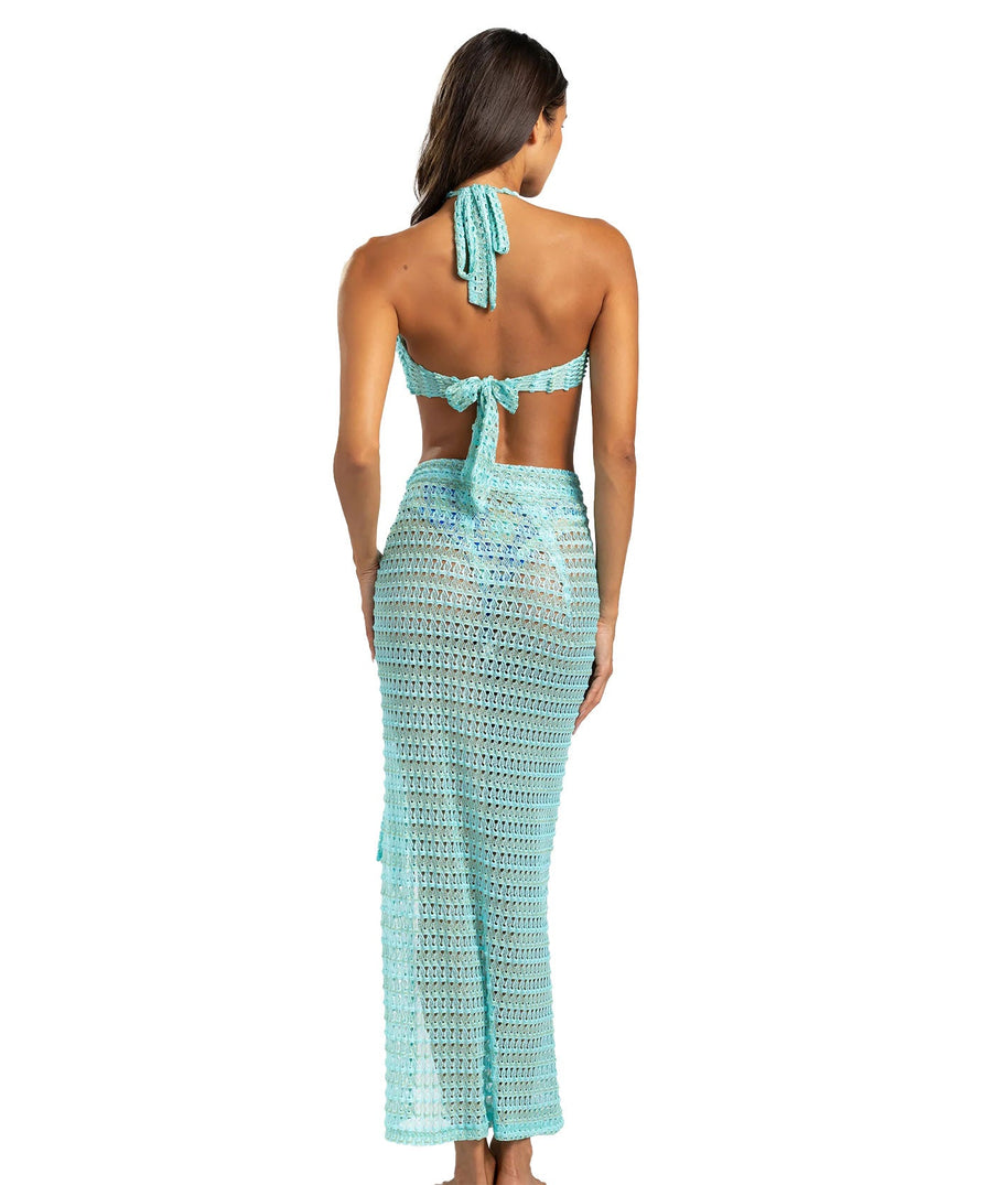 BEACH BUNNY Camden Pareo Long Wrap Skirt B2565C9 – chic adjustable tie cover-up, lightweight and perfect for beach days, poolside, and resort style.
