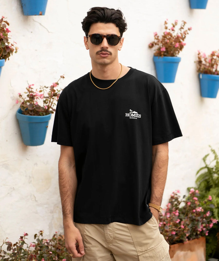 HOMIES MARBELLA Classic T-Shirt Rubber Logo H03.033 – A timeless t-shirt featuring the signature rubber logo, crafted from high-quality fabric for a stylish and comfortable fit.