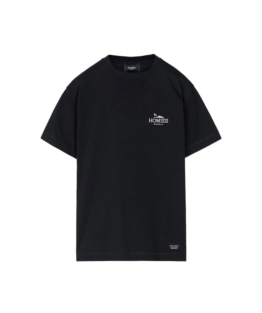 HOMIES MARBELLA Classic T-Shirt Rubber Logo H03.033 – A timeless t-shirt featuring the signature rubber logo, crafted from high-quality fabric for a stylish and comfortable fit.