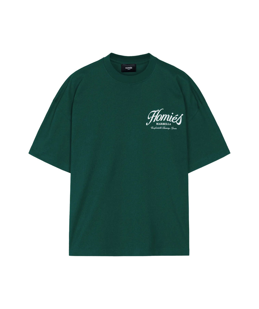 HOMIES MARBELLA Essentials Varsity T-Shirt FW25.H03.046 – premium cotton tee with varsity-inspired design, perfect for elevated casual and streetwear looks.