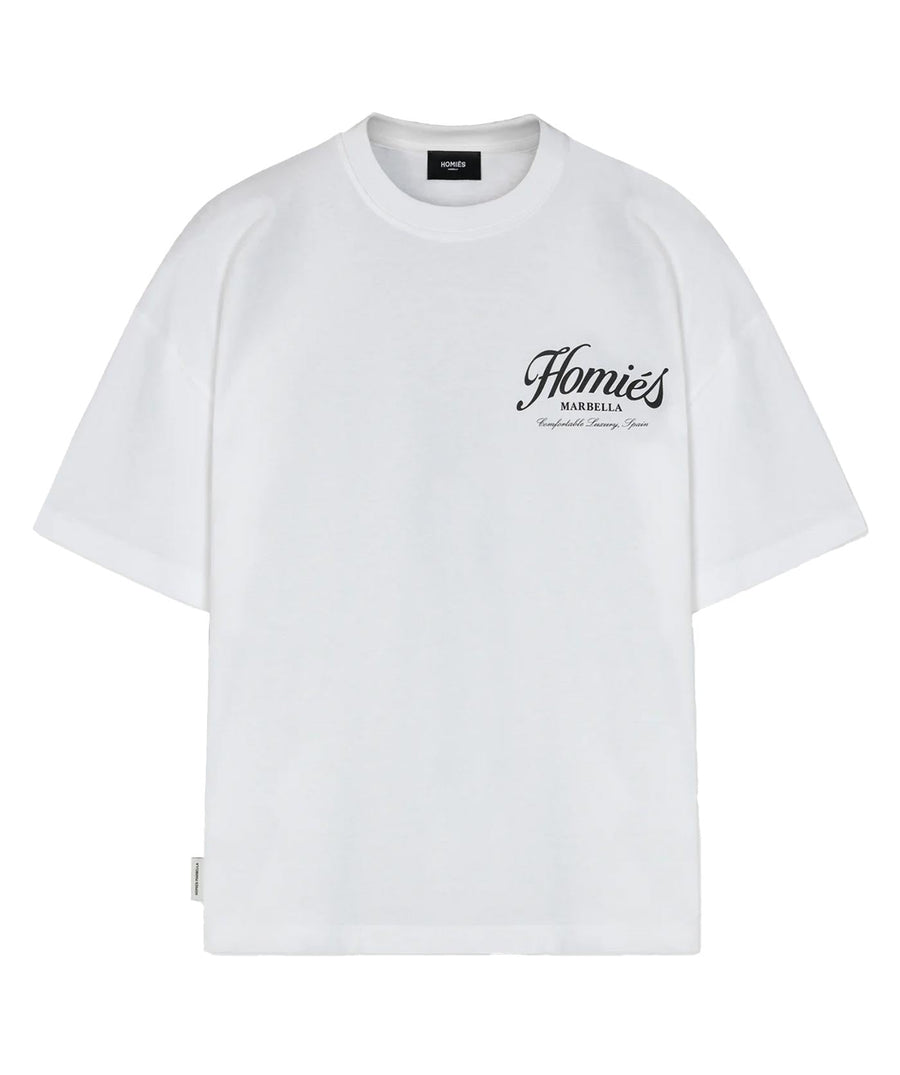 HOMIES MARBELLA Homies Essentials T-Shirt H03.028 – A versatile and stylish t-shirt featuring the Homies Essentials design, made from premium fabric for all-day comfort and a classic fit.