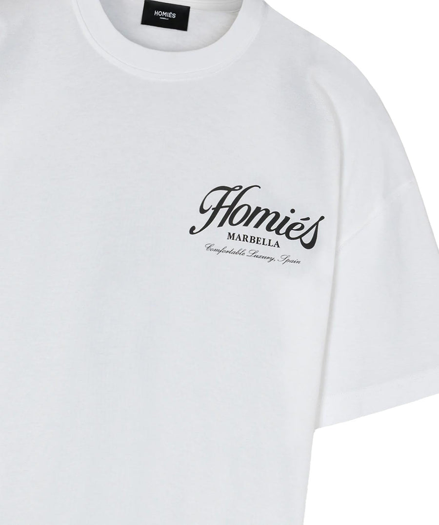HOMIES MARBELLA Homies Essentials T-Shirt H03.028 – A versatile and stylish t-shirt featuring the Homies Essentials design, made from premium fabric for all-day comfort and a classic fit.