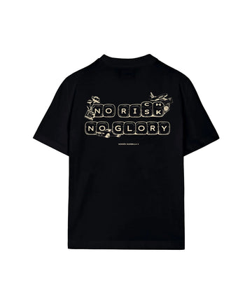 HOMIES MARBELLA No Risk No Glory T-Shirt FW25.H03.063 – bold statement tee crafted from premium cotton, perfect for making an impact in streetwear style.