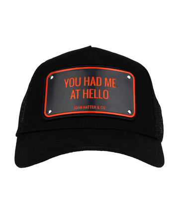 Shop the JOHN HATTER & CO You Had Me At Hello Cap 1-1062-U00 – stylish, comfortable headwear that completes any casual outfit effortlessly.