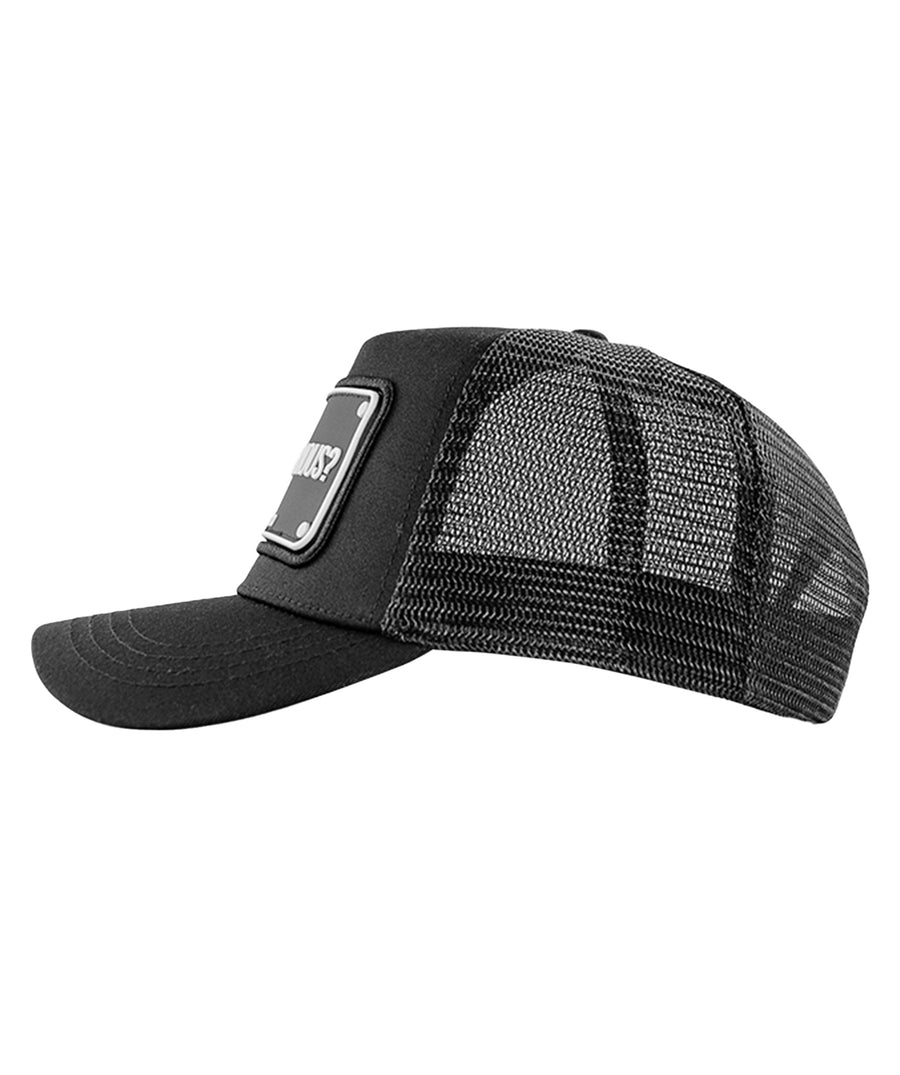 JOHN HATTER & CO Why So Serious? Rubber Cap R-1089-U00 – playful yet bold statement cap, perfect for adding personality and edge to any casual outfit.