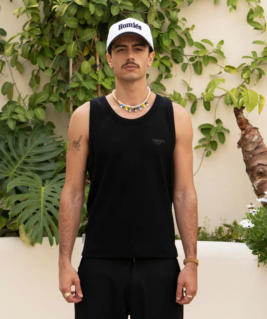HOMIES MARBELLA Homies Club Man Tank Top H03.017 – A stylish and comfortable men's tank top featuring the Homies Club design, crafted from premium fabric for a casual and sporty look