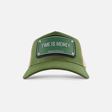 JOHN HATTER & CO Time is Money Cap R-1096-U00 – sleek statement cap with bold design, perfect for making a powerful style statement day or night.
