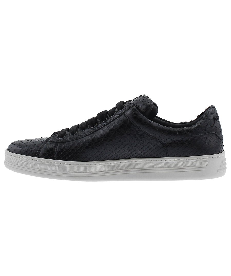 TOM FORD Python Leather Low Top Trainers Shoes W1194T-PIB