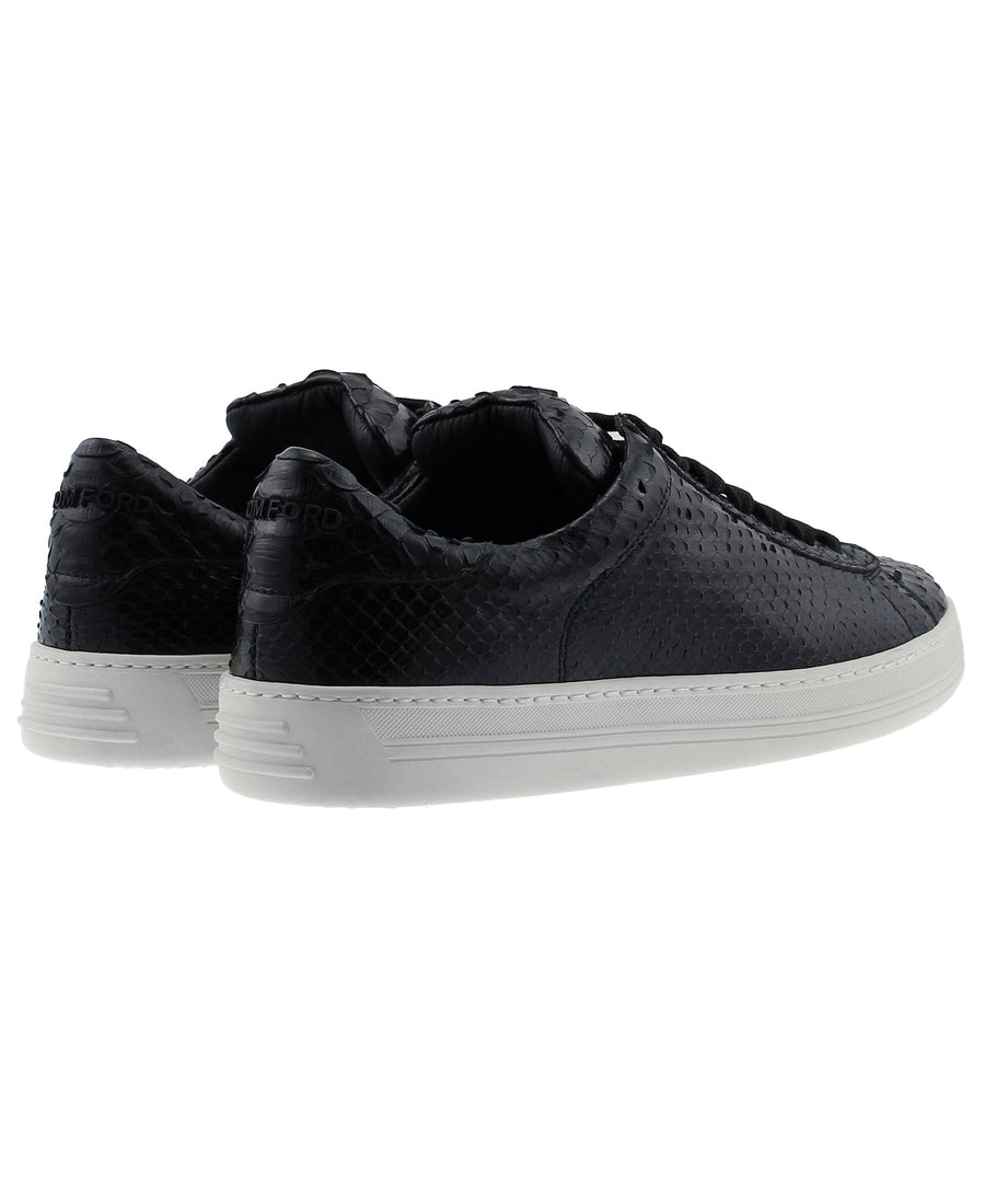 TOM FORD Python Leather Low Top Trainers Shoes W1194T-PIB