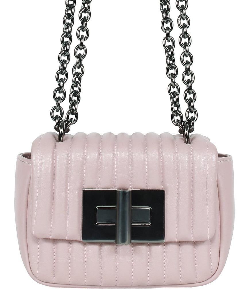 Quilted Leather Small Natalia Shoulder Bag