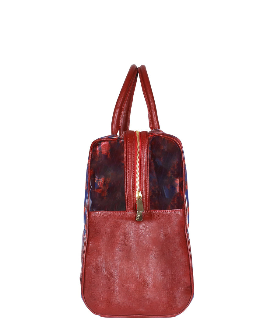 VERSACE Jungle Print Transparent Handbag 000VSLBF0002