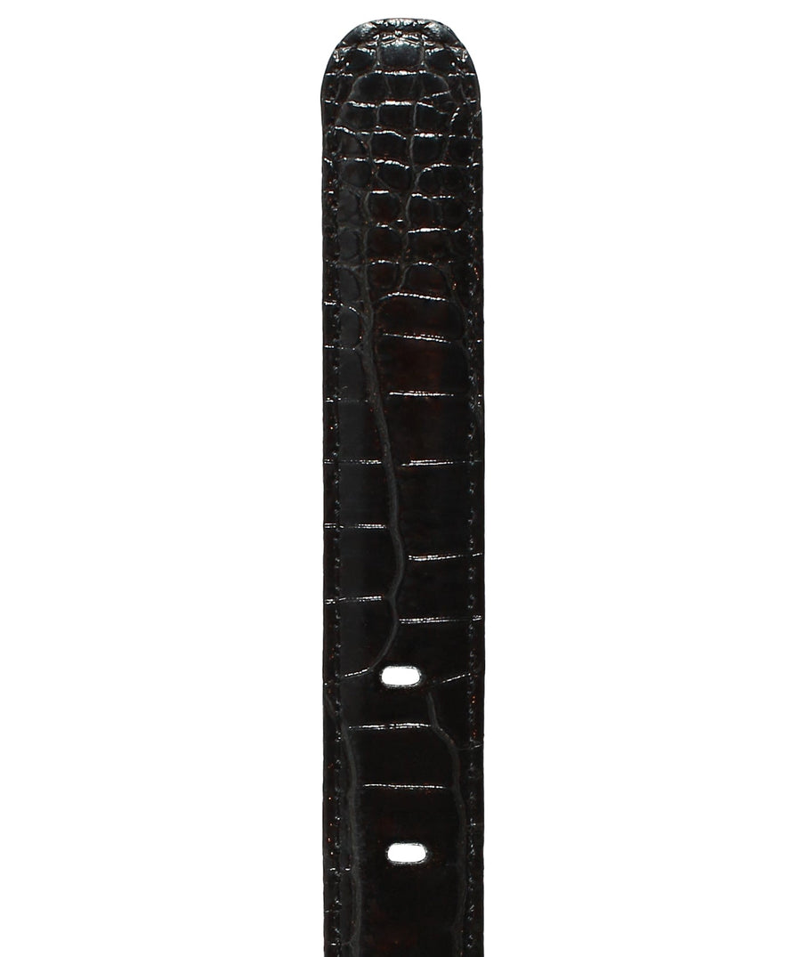 VERSACE Embossed Crocodile Leather Belt V910116-VDA004