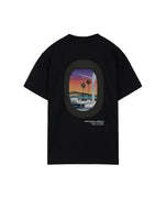 HOMIES MARBELLA Videogame 6.0 tee in black featuring a bold back graphic by a local artist. Soft jersey cotton, oversized silhouette and casual comfort.