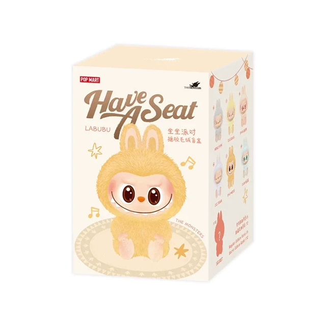 Meet LABUBU Version 2 Have A Seat K67LBUV2 – a whimsical collectible figure showcasing playful charm and detail, perfect for designer toy enthusiasts.