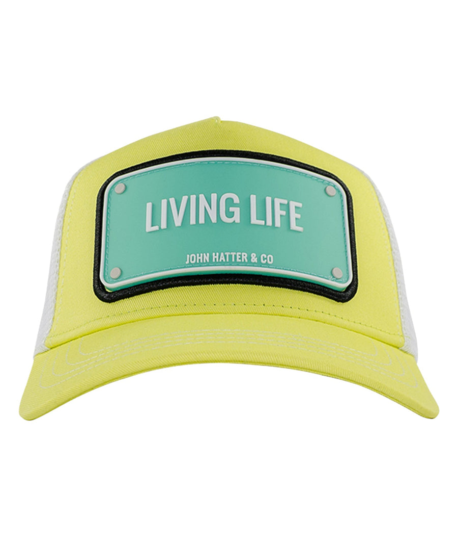 JOHN HATTER & CO Living Life Rubber Cap R-1085-U00 – bold, stylish, and built for comfort. A must-have accessory for any outfit!