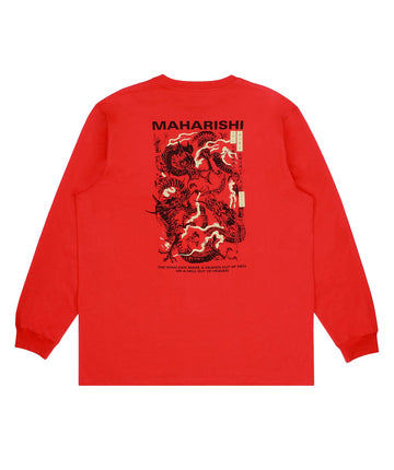 MAHARISHI Three Dragons Longsleeve Printed Tee 302MH9104