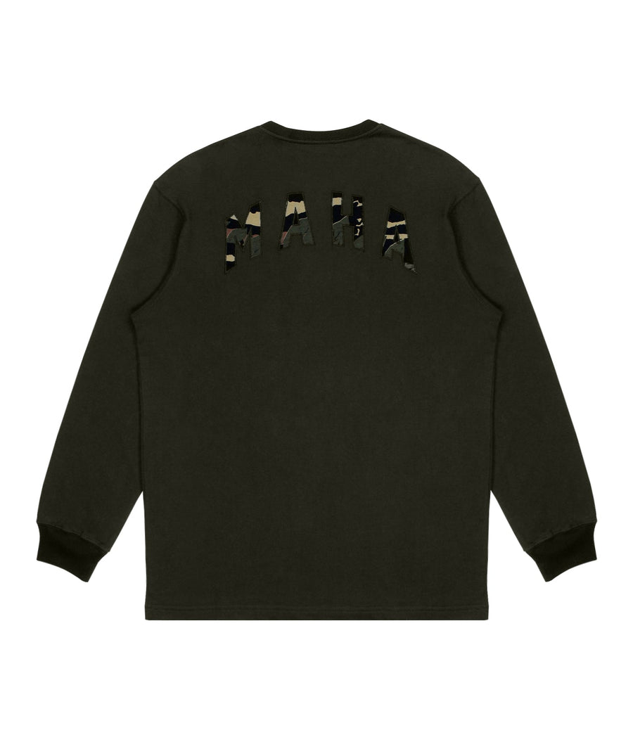 MAHARISHI Camo Applique Longsleeve T-Shirt 302MH8032