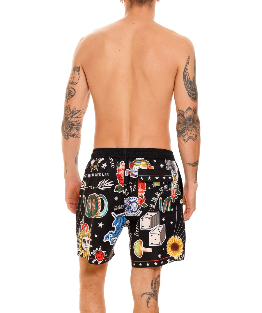 Agua Bendita Joe Embellished Swim Shorts 12318