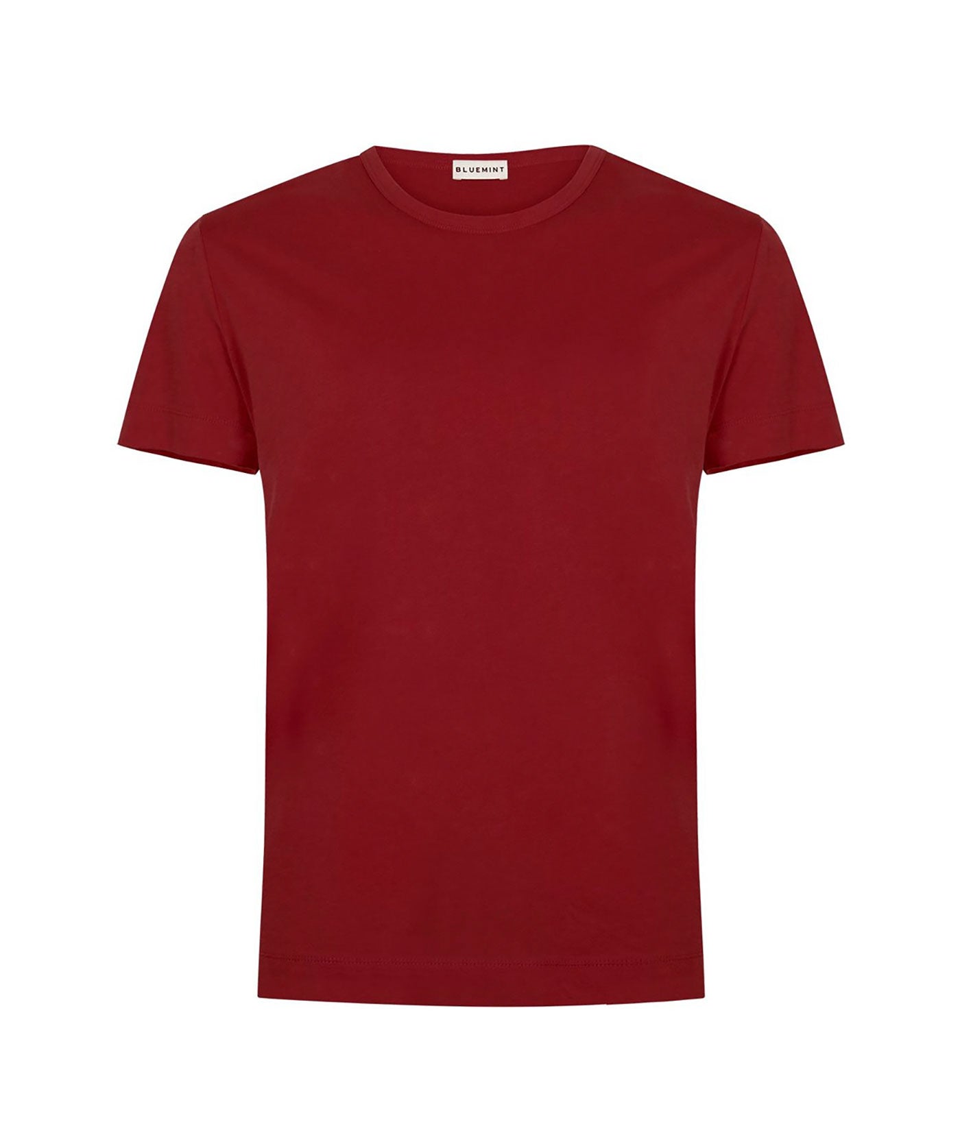 Ricci Crew Neck Pima Cotton T-shirt - Burgundy