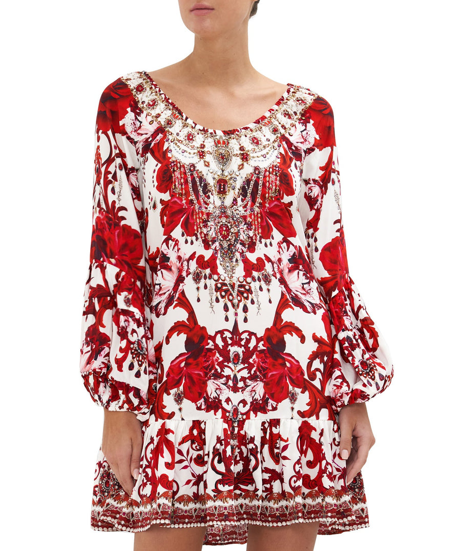 CAMILLA  Crown of Thorns Frill Dress 21029