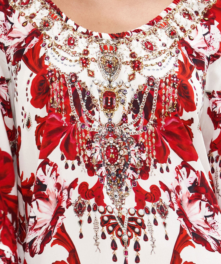 CAMILLA  Crown of Thorns Frill Dress 21029