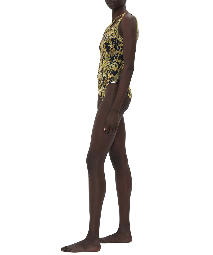 CAMILLA  The Night is Noir Cut Out One Shoulder One Piece 21756