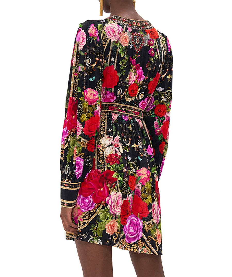 CAMILLA Reservation For Love V Neck Jersey Waisted Mini Dress 00026009