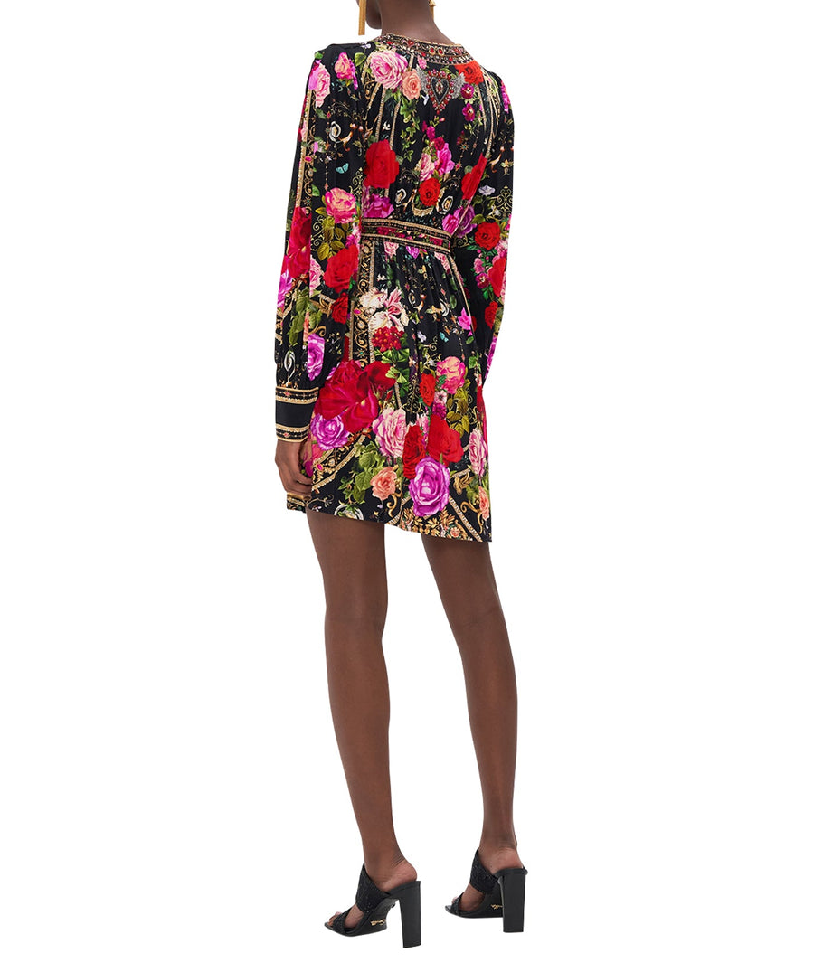 CAMILLA Reservation For Love V Neck Jersey Waisted Mini Dress 00026009