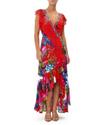 CAMILLA  Birds Of A Feather Ruffle Wrap Dress 17060