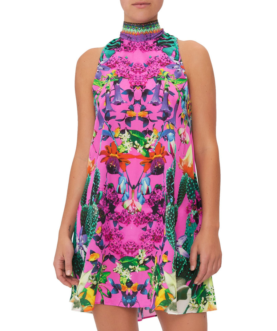 CAMILLA  Exotica Erotica Back Neck Tie Short Dress 16101