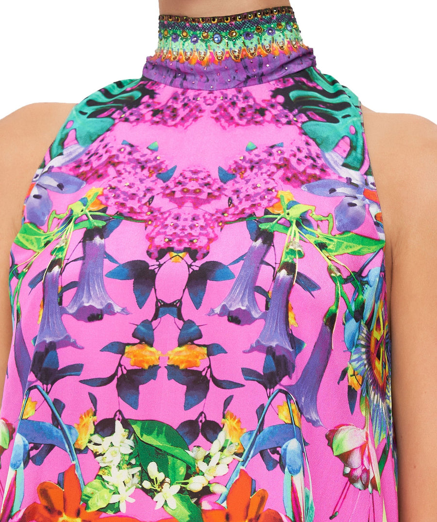 CAMILLA  Exotica Erotica Back Neck Tie Short Dress 16101
