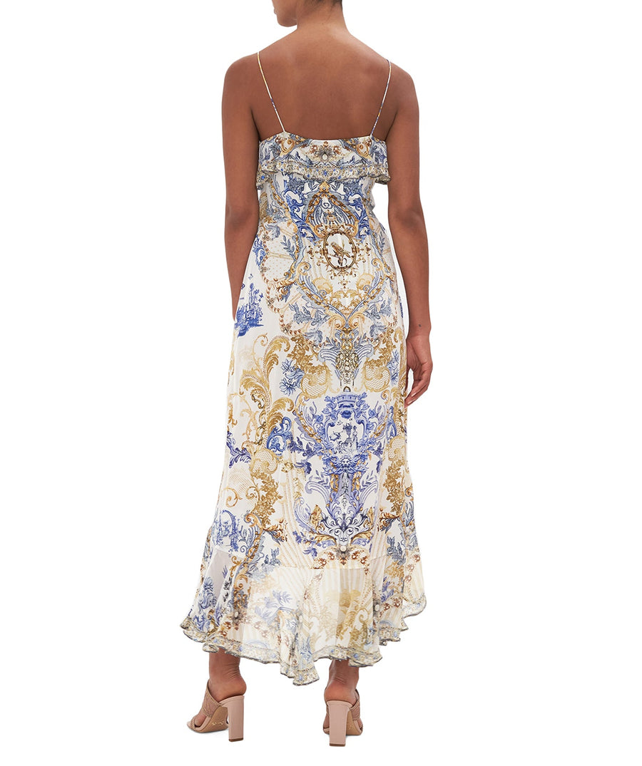 Camilla Soul Searching Long Wrap Dress With Frill 00023252