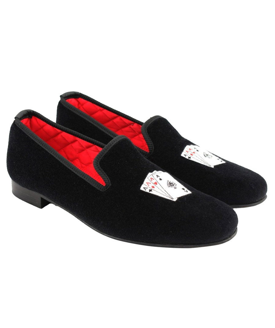 MATTHEW COOKSON  Cartes Velvet Slippers 120MTWCARTES