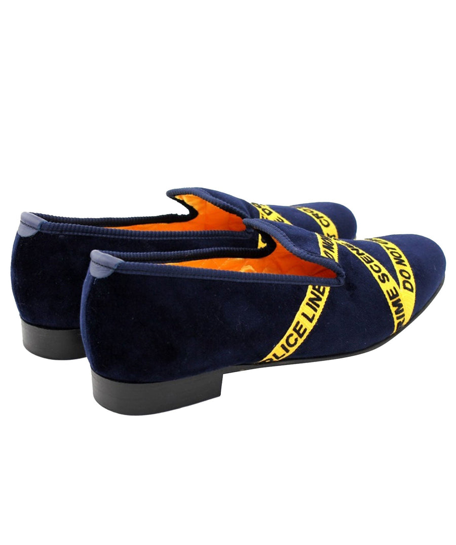 MATTHEW COOKSON  Crime Scene Velvet Slippers 120MTWCRIMESCENE