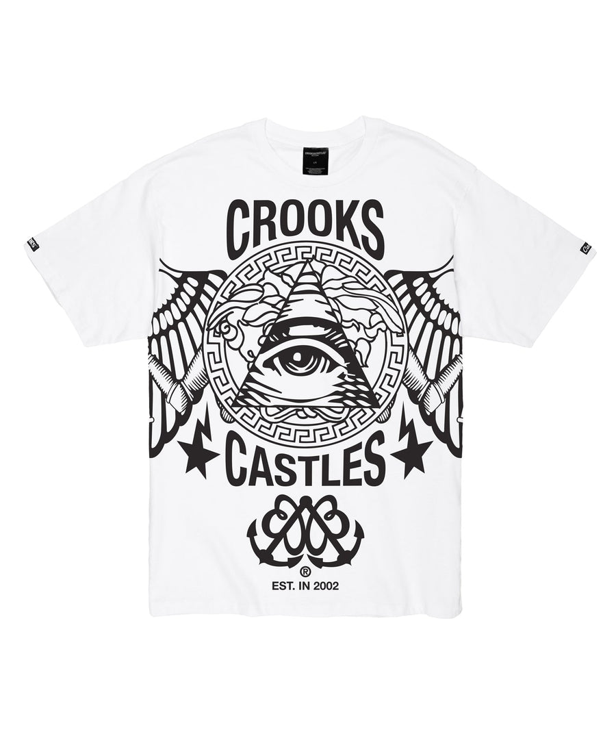 CROOKS & CASTLES  OVP Illuminati Eye Tee 2EC7008