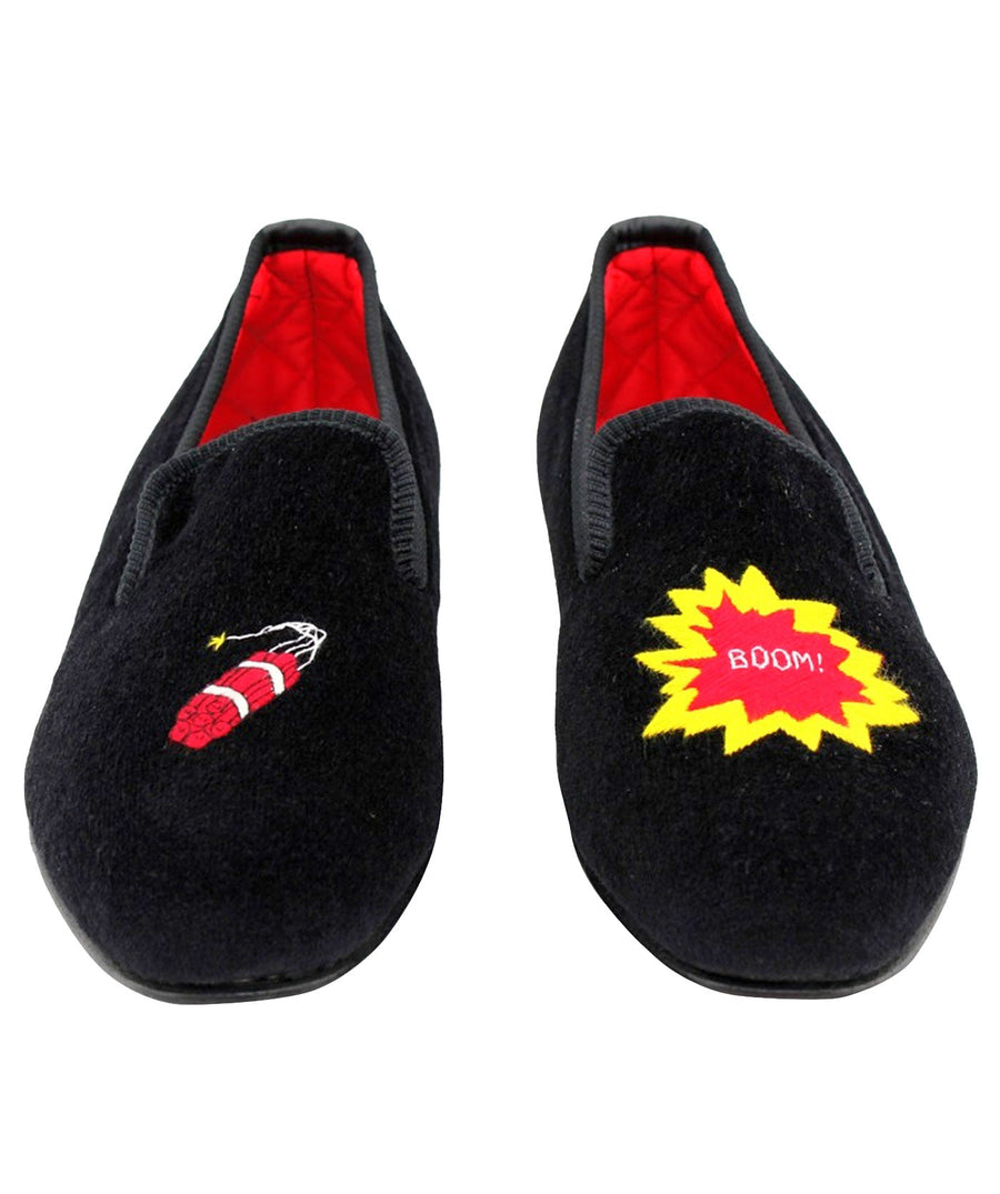 MATTHEW COOKSON  Explosion Velvet Slippers 120MTWEXPLOSION