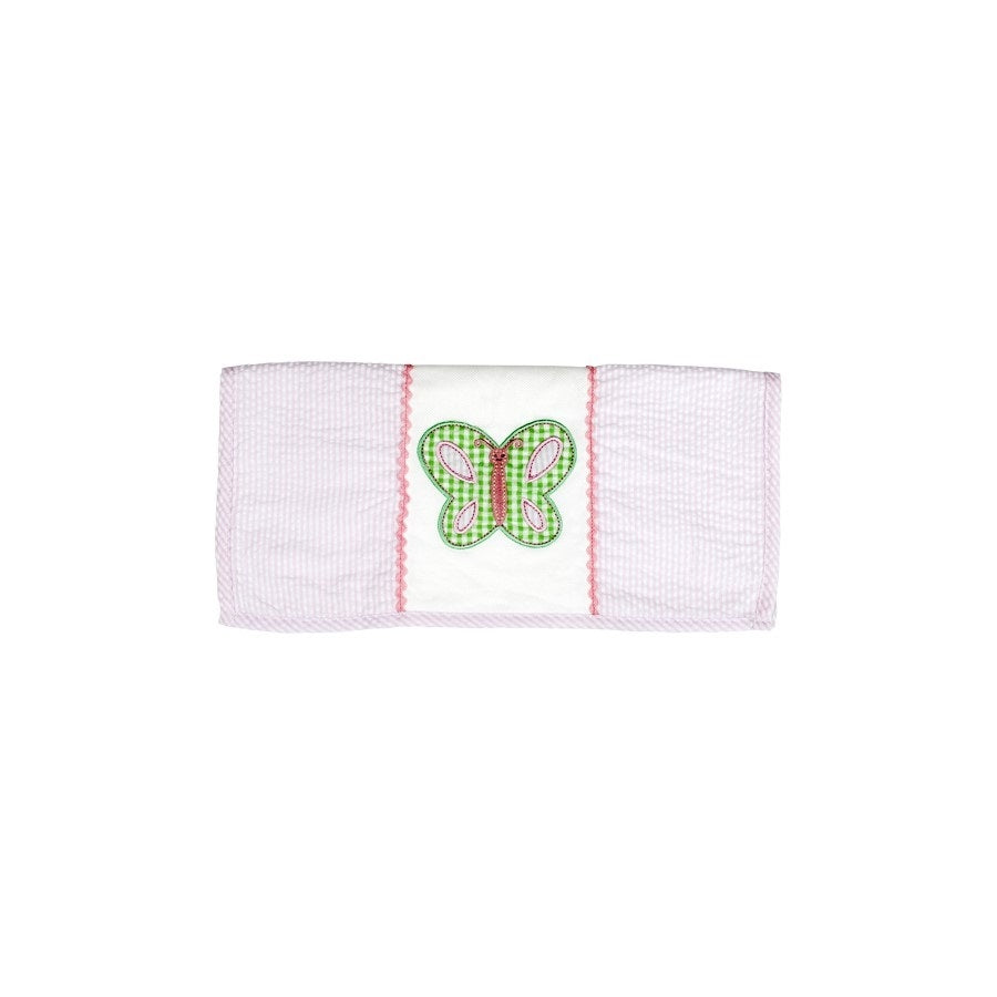 ELEGANT BABY  Appliqued Springtime Burp Cloth 17010-B